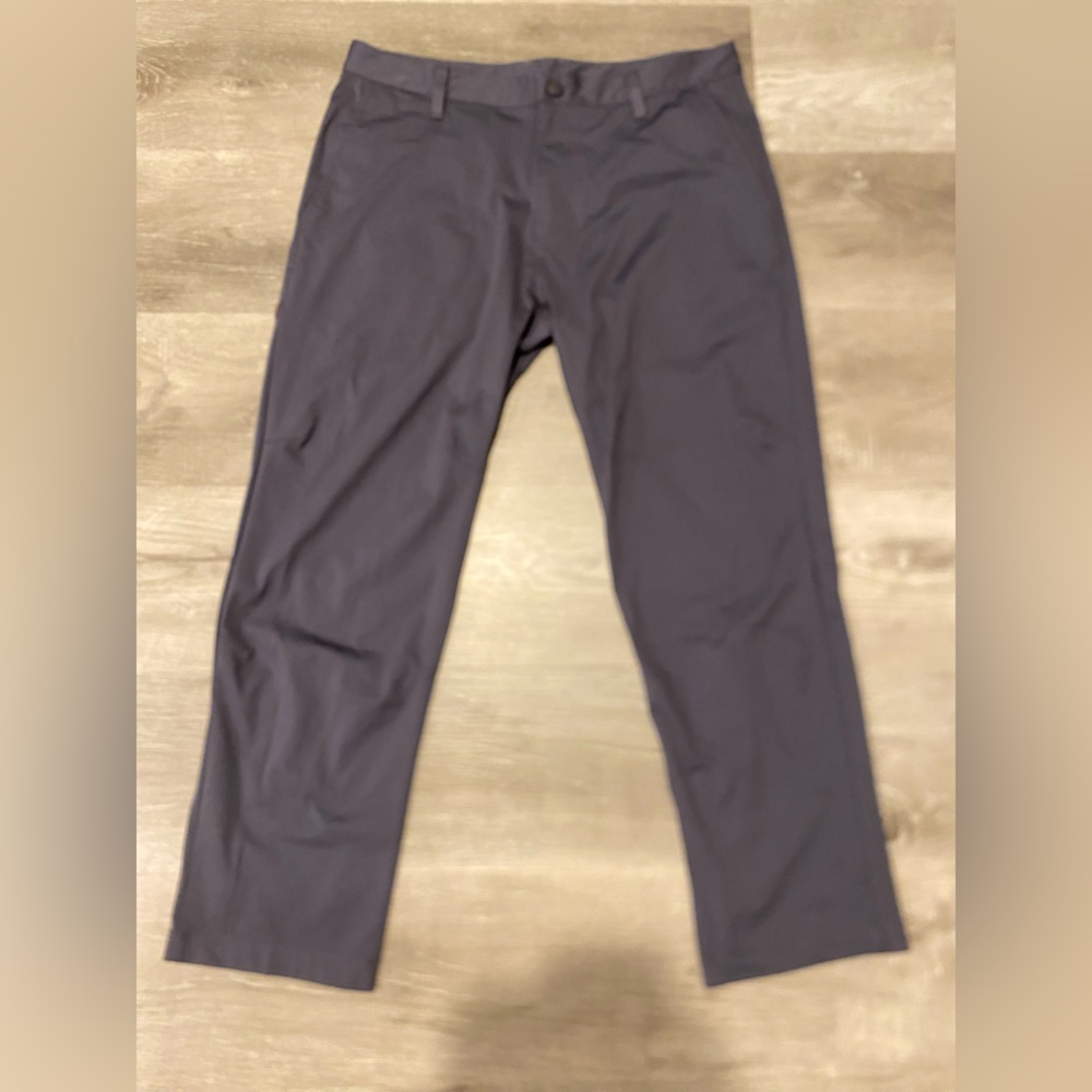 Rhone Commuter Classic Pants Men's Size 33 Performance Chino Sport Steel Gray